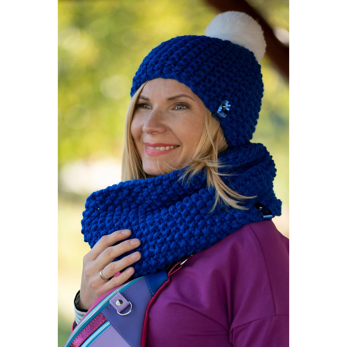 Kolorkka Knit kötött sapka / királykék