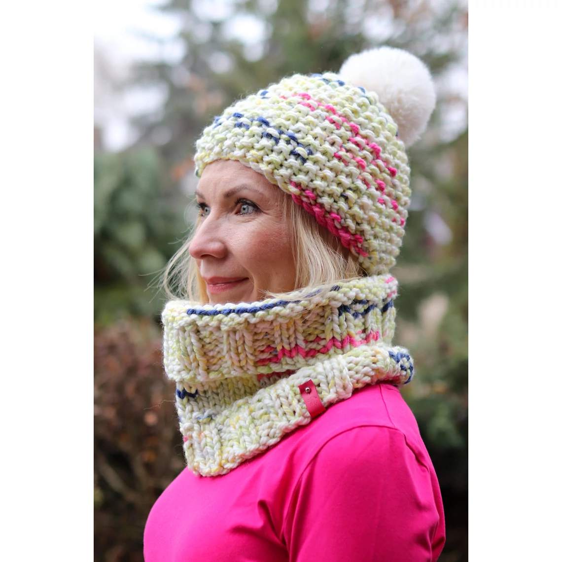 Kolorkka Knit kötött csősál / tarka