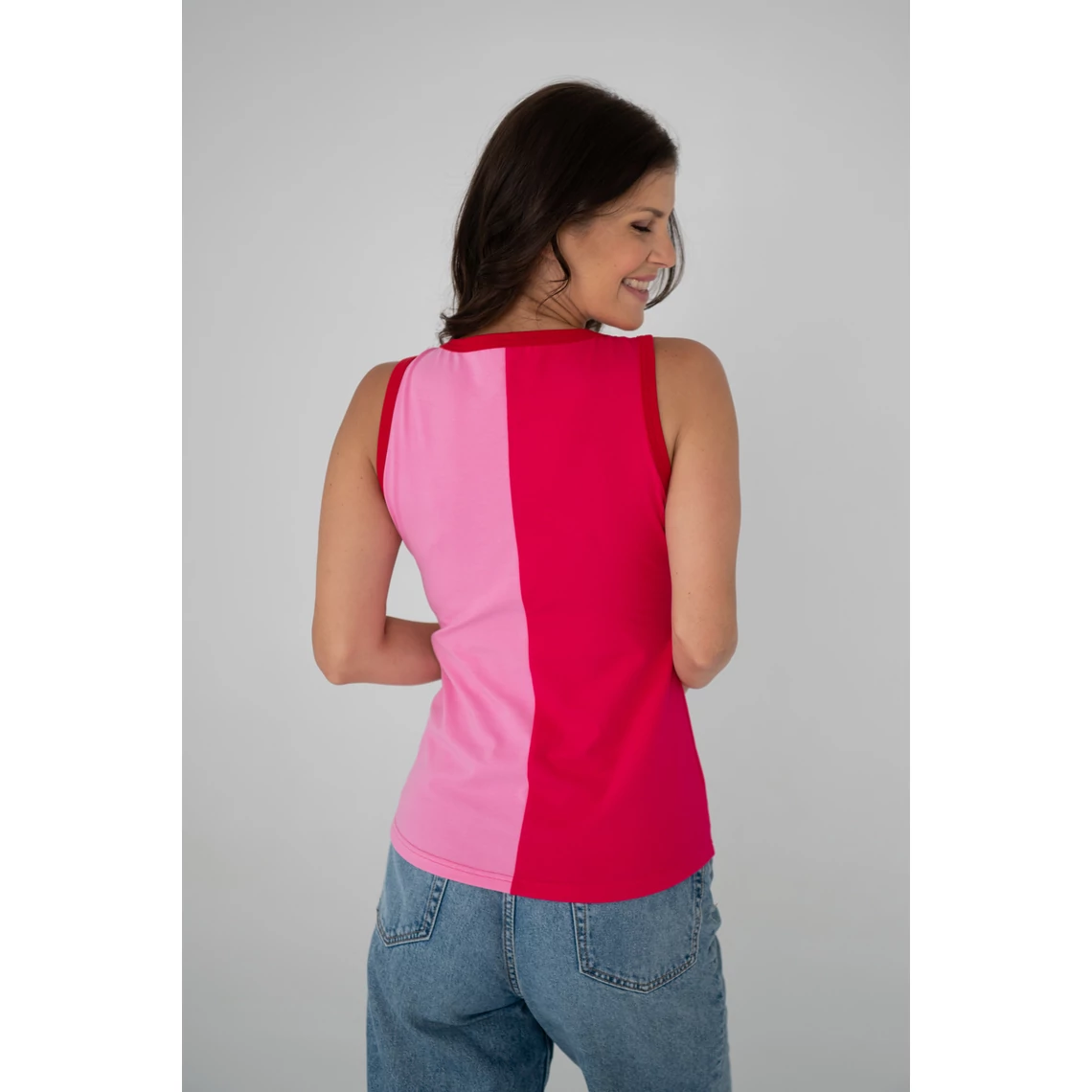Kolorkka ColorBlock trikó / pink-rózsaszín