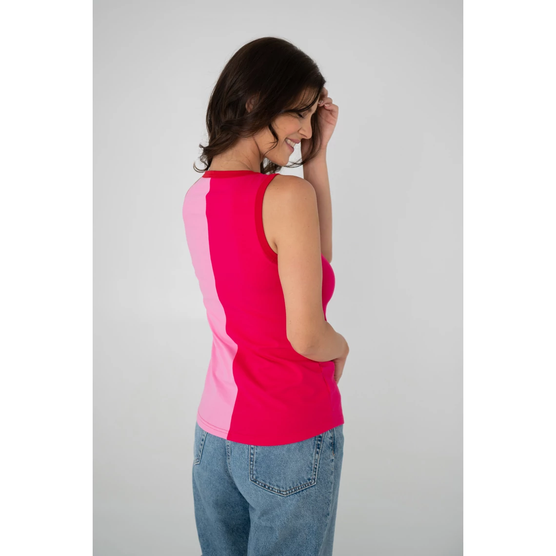 Kolorkka ColorBlock trikó / pink-rózsaszín