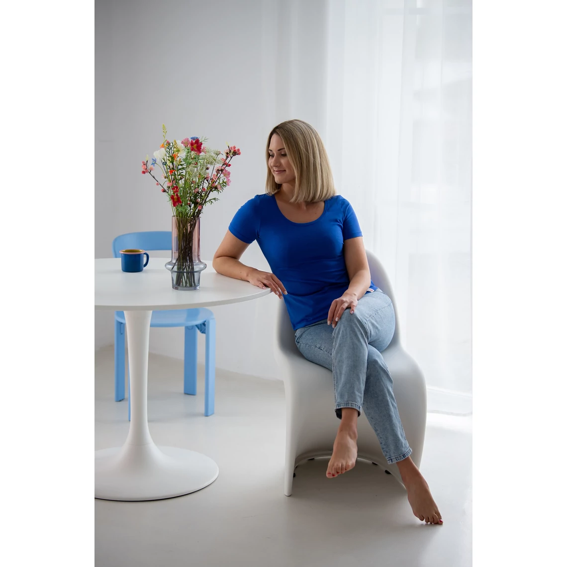 Kolorkka BASIC rövid ujjú felső / Királykék