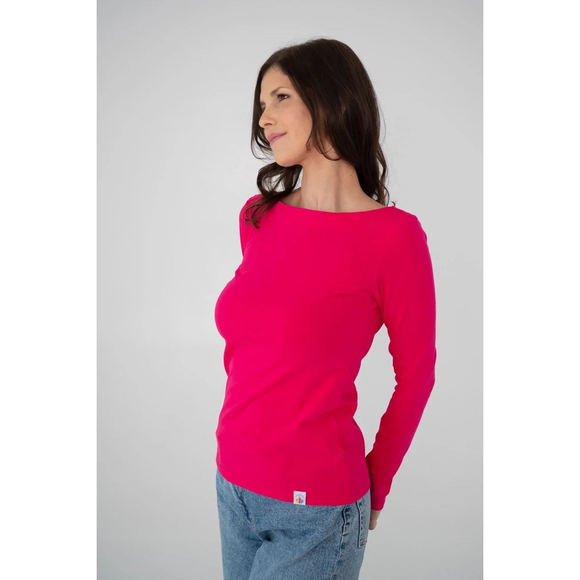 Kolorkka BASIC csónaknyakú felső / pink