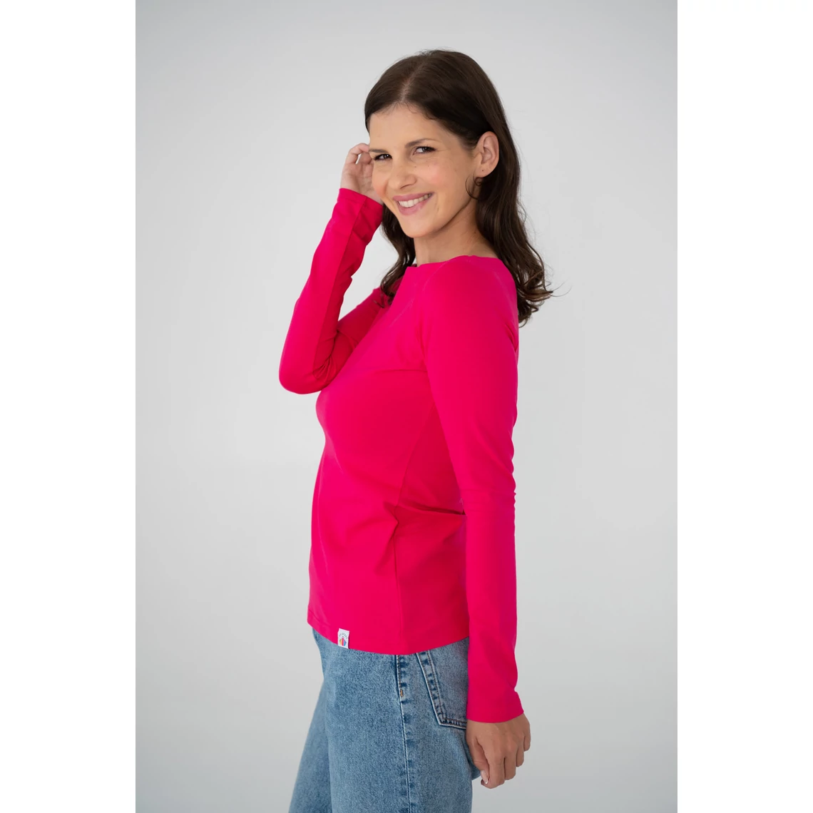 Kolorkka BASIC csónaknyakú felső / pink