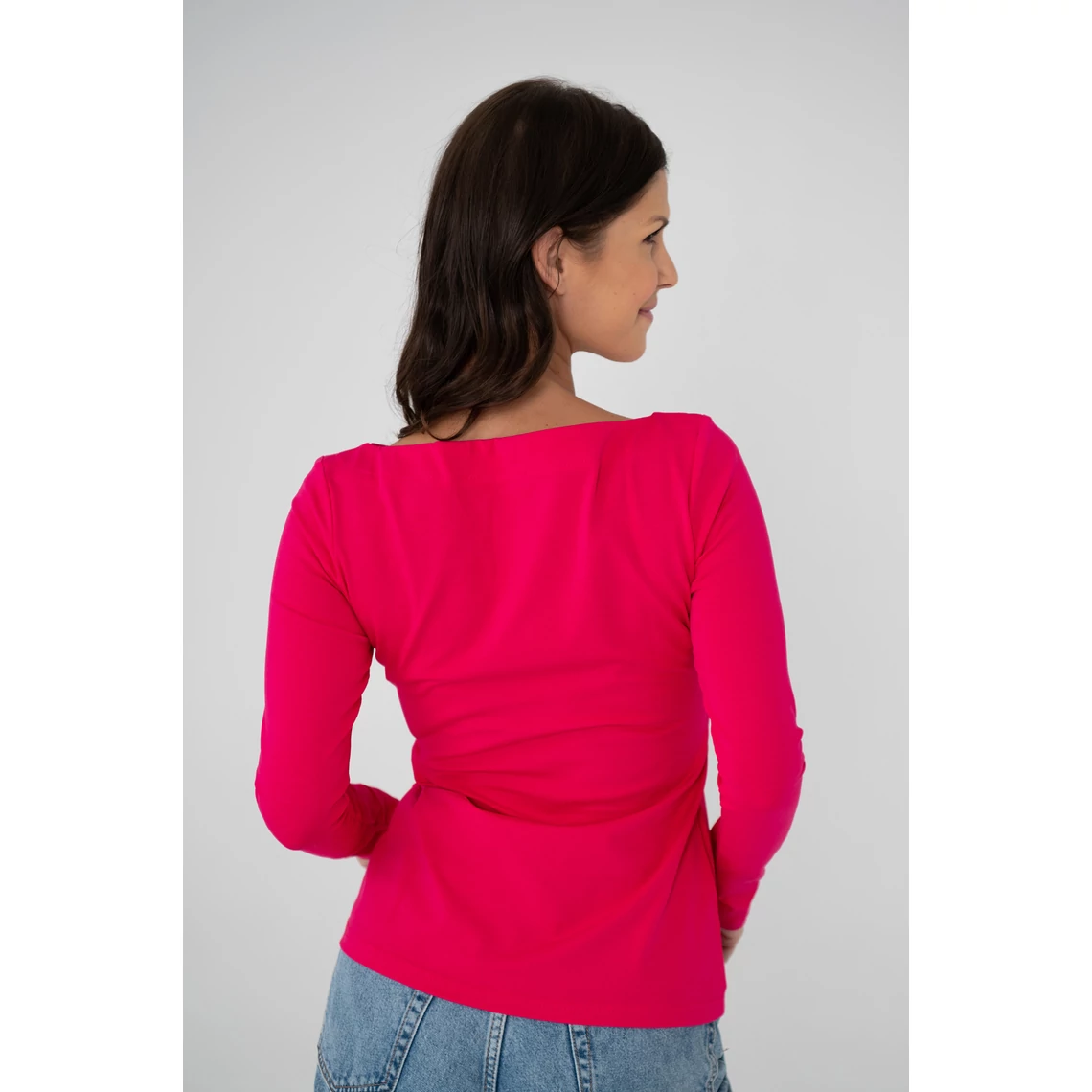 Kolorkka BASIC csónaknyakú felső / pink