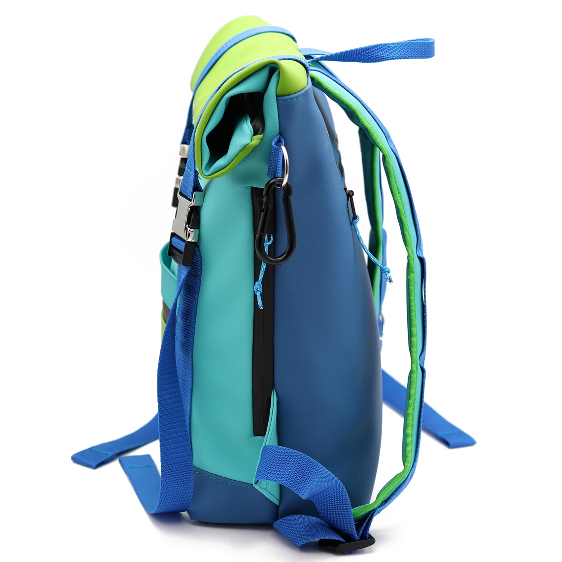 Kolorkka EXPLORER roll-top hátizsák laptop rekesszel / Jáde-almazöld-tengerkék-királykék