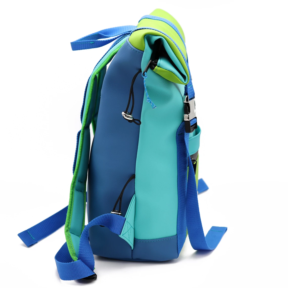 Kolorkka EXPLORER roll-top hátizsák laptop rekesszel / Jáde-almazöld-tengerkék-királykék