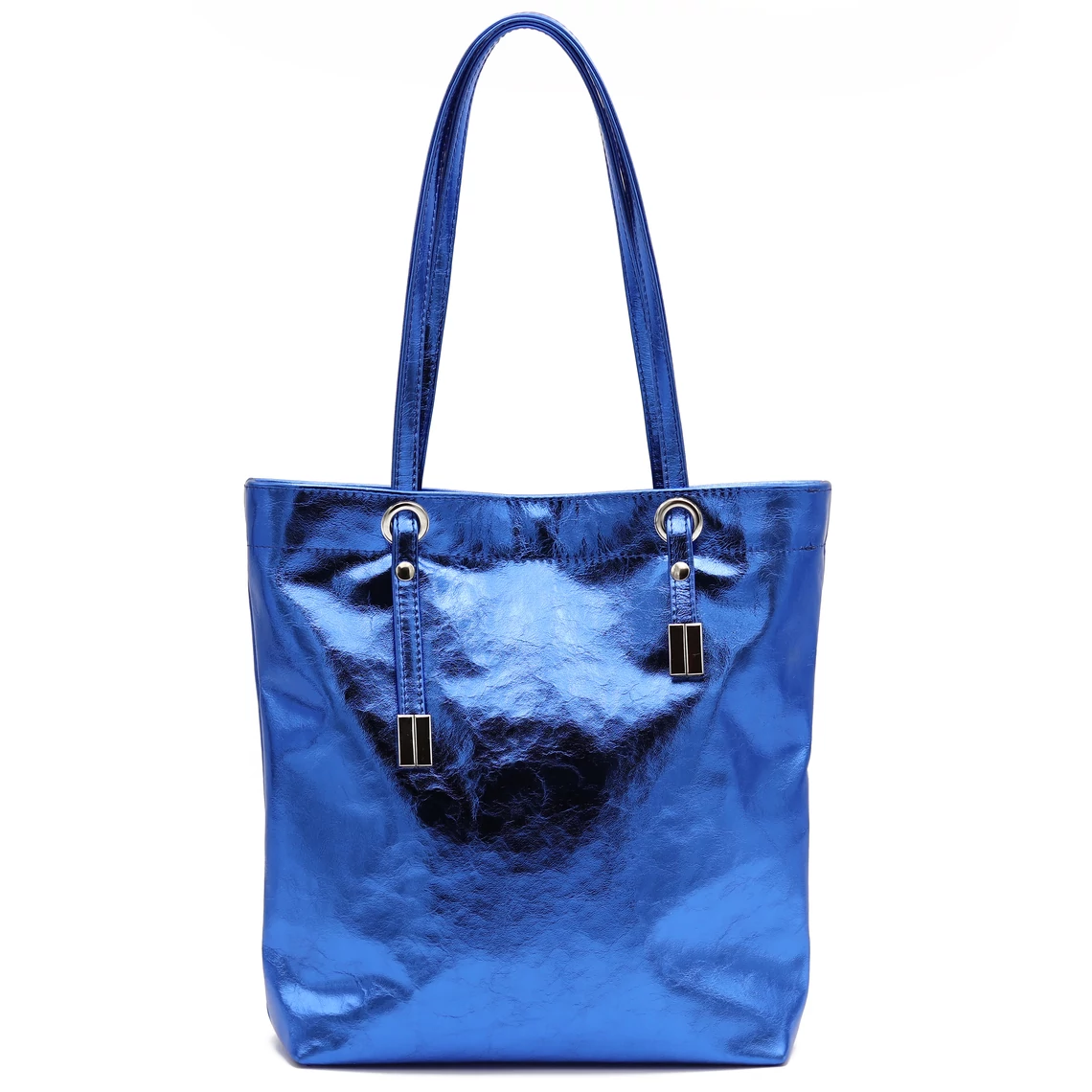 Kolorkka shopper / metál királykék / marhabőr