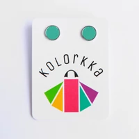 Kép 1/7 - Kolorkka PÖTTY füli / világos türkizkék, matt