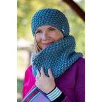 Kép 1/2 - Kolorkka Knit kötött csősál / farmerkék