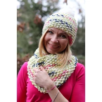 Kép 2/2 - Kolorkka Knit kötött csősál / tarka