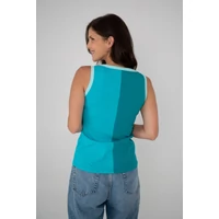 Kép 6/8 - Kolorkka ColorBlock trikó / türkiz