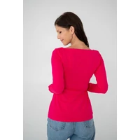Kép 5/7 - Kolorkka BASIC csónaknyakú felső / pink