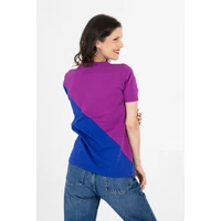 Kép 6/10 - Kolorkka COLORBLOCK póló / Bíbor-királykék-piros