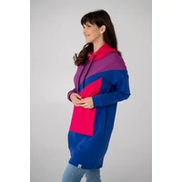 Kép 1/10 - Kolorkka COLORBLOCK pulcsiruha / Királykék-ciklámen-pink