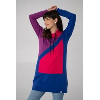 Kép 2/10 - Kolorkka COLORBLOCK pulcsiruha / Királykék-ciklámen-pink