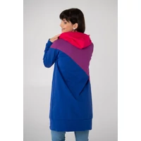 Kép 6/10 - Kolorkka COLORBLOCK pulcsiruha / Királykék-ciklámen-pink