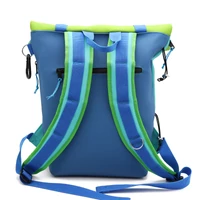 Kép 3/16 - Kolorkka EXPLORER roll-top hátizsák laptop rekesszel / Jáde-almazöld-tengerkék-királykék