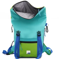 Kép 5/16 - Kolorkka EXPLORER roll-top hátizsák laptop rekesszel / Jáde-almazöld-tengerkék-királykék