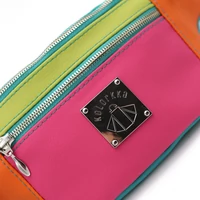 Kép 2/12 - Kolorkka övtáska / Türkiz-lime-pink-narancs