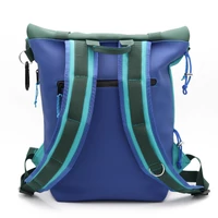 Kép 3/10 - Kolorkka EXPLORER roll-top hátizsák laptop rekesszel / Türkiz-királykék-méregzöld