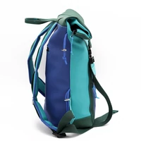 Kép 4/10 - Kolorkka EXPLORER roll-top hátizsák laptop rekesszel / Türkiz-királykék-méregzöld