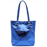 Kép 2/5 - Kolorkka shopper / metál királykék / marhabőr