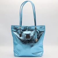Kép 1/4 - Kolorkka shopper / jégkék / marhabőr