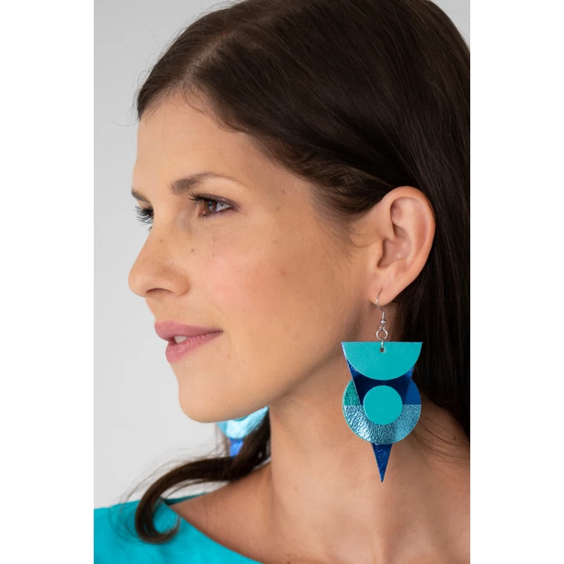 Kolorkka ECLIPSE fülbevaló / türkiz-királykék-jégkék Kolorkka ECLIPSE fülbevaló / türkiz-királykék-jégkék