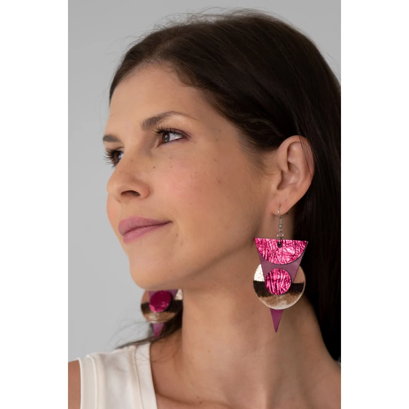 Kolorkka ECLIPSE fülbevaló / bogyószín-boci Kolorkka ECLIPSE fülbevaló / bogyószín-boci