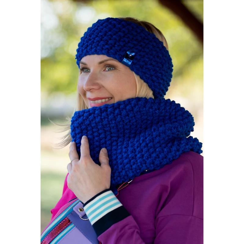 Kolorkka Knit kötött fülmelegítő / királykék Kolorkka Knit kötött fülmelegítő / királykék