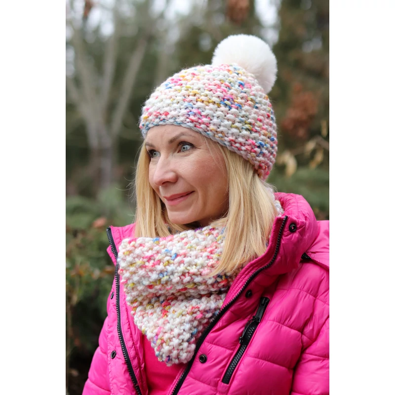 Kolorkka Knit kötött csősál / tarka