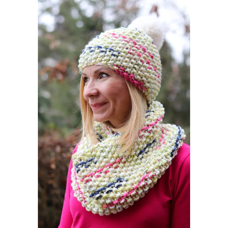 Kolorkka Knit kötött csősál / tarka