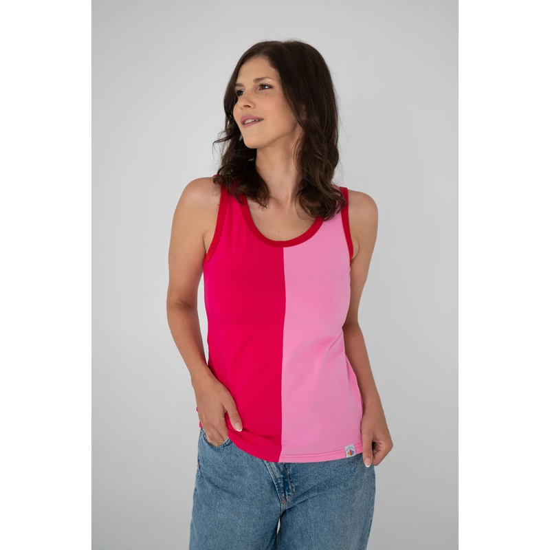Kolorkka ColorBlock trikó / pink-rózsaszín