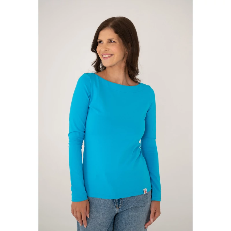 Kolorkka BASIC csónaknyakú felső / égszínkék