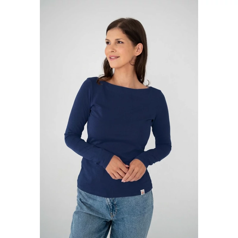 Kolorkka BASIC csónaknyakú felső / navy kék